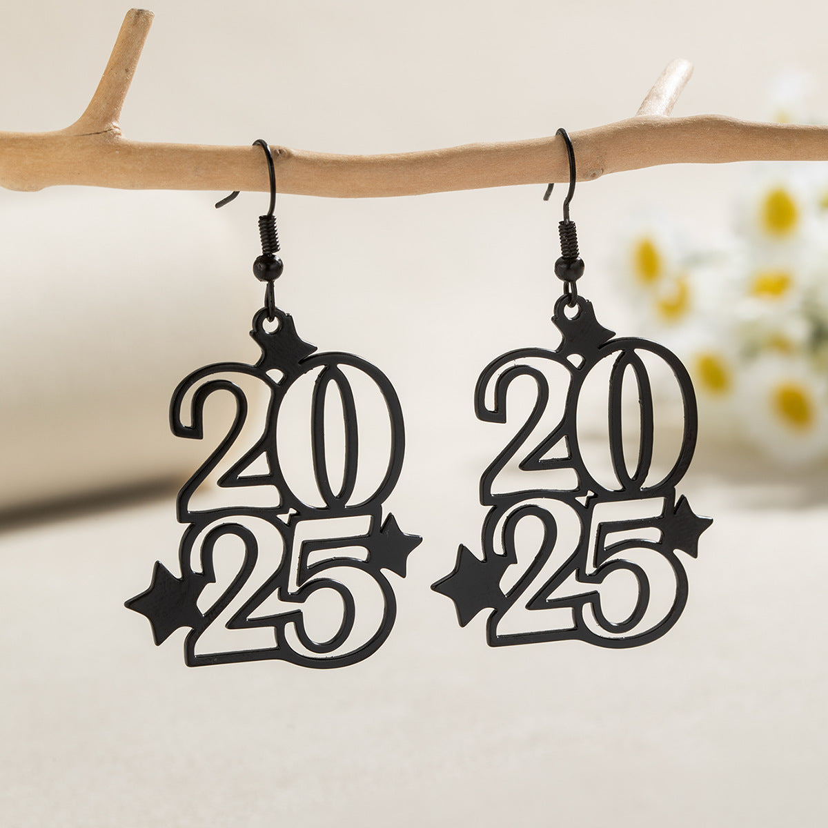 Wholesale Fashion Style Hollow Star Personalized Alloy Earrings